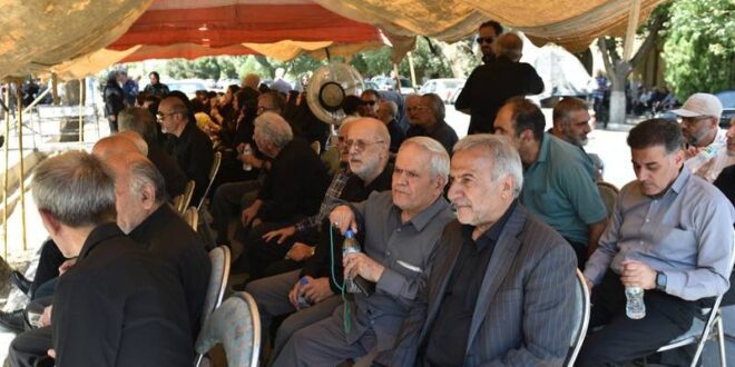 مراسم تشییع و خاکسپاری حاج محسن امین‌زاده